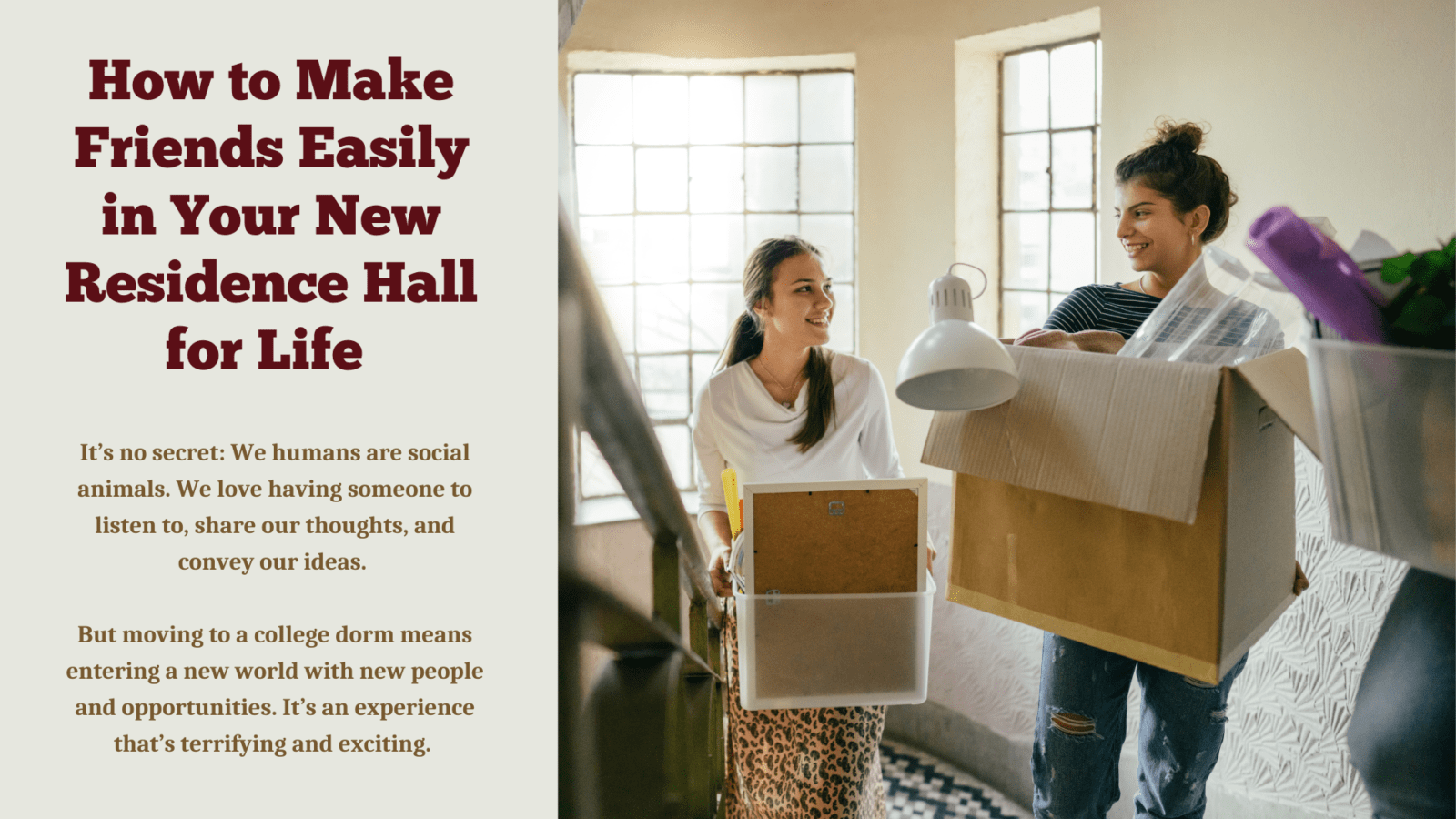 How to Make Friends Easily in Your New Residence Hall for Life