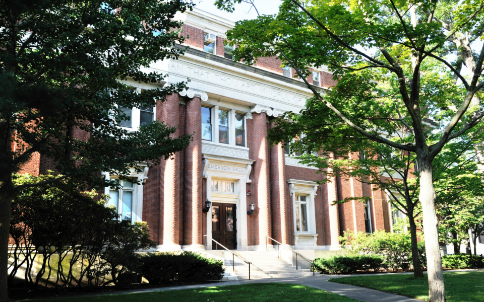 Emerson Hall in Harvard University